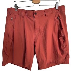 Eddie‎ Bauer Mens Shorts Size 38 Rust Orange Casual Outdoor Lightweight